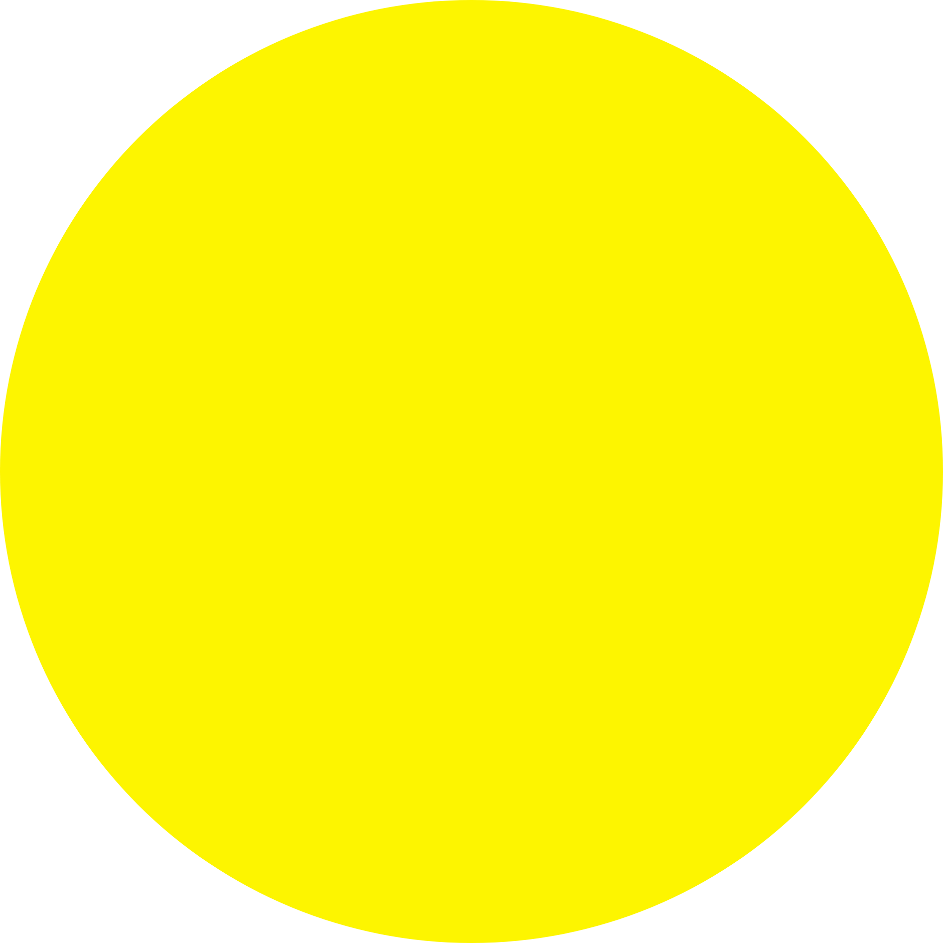Cercle décoratif jaune